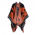 The new street color matching faux cashmere ladies warm wild scarf shawl