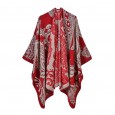 Fashionable autumn and winter hot cashew cashmere imitation cashmere ladies scarf wild thick warm shawl cloak
