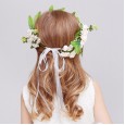 Girls headdress girl accessories head flower handmade hair accessories hair hoop garland flower girl birthday show wreath jewelry