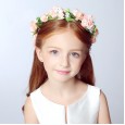 Girls headdress girl accessories head flower handmade hair accessories hair hoop garland flower girl birthday show wreath jewelry