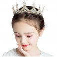 Children's crown headdress princess girl crown crystal big hair hoop ice pink romance children birthday hair accessories