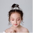 Children's Crown Headdress Princess Girl Crown Crystal Kid Frozen Aisha Birthday Rhinestone Hair Band
