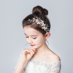 Children's hairpin performance accessories baby cute head flower girl wild hair accessories girls birthday headdress princess