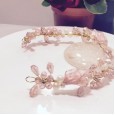 New children's hair accessories girl headdress princess headband girl head flower birthday performance accessories pink