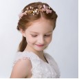 New children's hair accessories girl headdress princess headband girl head flower birthday performance accessories pink