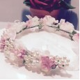 Children's head flower jewelry girl wreath headwear little girl flower princess Mori female flower girl hair accessories show