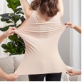 Plus size V-neck thermal vest female belt chest pad plus velvet thick fat lace vest slim bottoming underwear