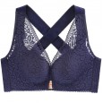 New product front buckle vest cross beautiful back large size bra without steel ring thin underwear women gather together bra