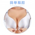 New front buckle without steel ring large size bra fat MM big cup seamless beauty back adjustment type sexy gathering underwear