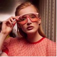New fashion oversized frame Siamese sunglasses female trend round face windshield men sunglasses S9049