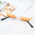 New personality small frame ladies sunglasses trend street shooting stars sunglasses round face fashion glasses S9025