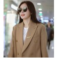 New fashion round cat eye sunglasses female trend star style street shot sunglasses glasses S9014
