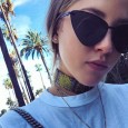 New retro cat eye sunglasses female tide street shot wild sunglasses ocean film sunglasses male S8007