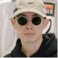 Round retro metal small frame sunglasses personality hip-hop sunglasses men and women street shooting prince mirror S9060