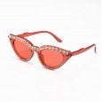 New retro cat eye ladies full diamond sunglasses trend personality sunglasses hot sale glasses S04