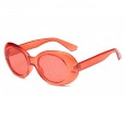 New transparent candy color oval sunglasses female tide colorful particle lens fashion street shot sunglasses male S8013