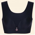 Lightweight anti-glare comfortable sleep bra fat mm no trace large size vest type steel ring bra