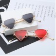 New punk personality triangle sunglasses men and women trend sunglasses metal hollow sunglasses S8065