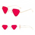 New punk personality triangle sunglasses men and women trend sunglasses metal hollow sunglasses S8065