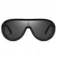 New fashion conjoined big frame sunglasses men and women trendy street shooting sunglasses oval wild glasses S9042