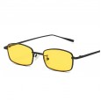 Personality square sunglasses men and women trendy street shooting sunglasses sunglasses ocean sheet metal frame glasses S8004