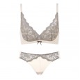 Thin sexy lace small chest gathered underwear no trace no steel ring beautiful back adjustment type young ladies bra