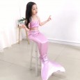 Single mermaid tail adult female swimsuit parent-child children swimsuit can be equipped with flippers