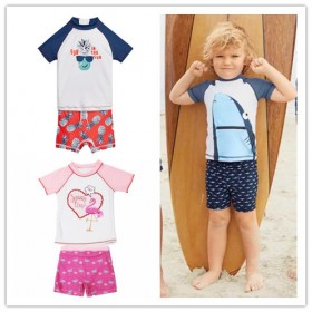 Children&#39;s split suit swimsuit pineapple cartoon boys and girls swimsuit baby sunscreen swimsuit