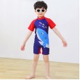 Cartoon children's bathing suits cute boys and girls swimwear middle and small children one-piece baby quick-drying swimwear
