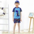 Children's bathing suit boy swimming trunks suit surfing suit boy split swimsuit baby swimsuit swimming cap