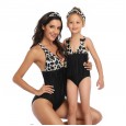 Hi fish new parent-child swimsuit fringed one-piece swimsuit
