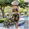 New cover belly small chest bikini swimsuit was thin split swimsuit conservative ladies hot spring swimsuit