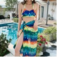 New swimsuit female sense small chest gathered split bikini three-piece set was thin bubble hot spring swimsuit female