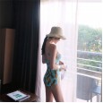 New one-piece swimsuit female seaside supplies pineapple print one-piece swimsuit