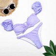 New bikini swimsuit beach supplies solid color women