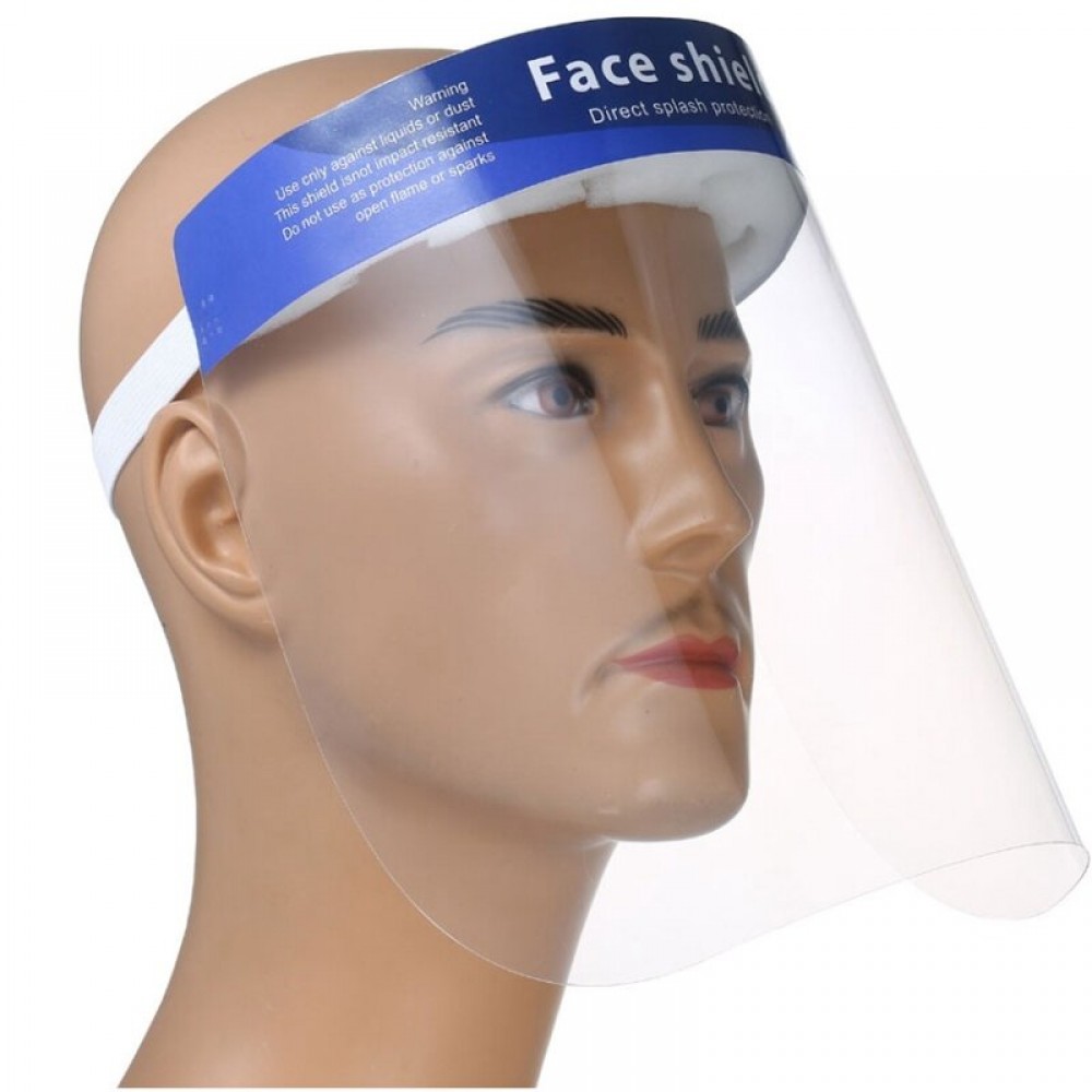 10Pcs Protective Face Shield Mask Anti Splash and Saliva Full Face Shield with Adjustable Band 