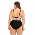 Large size bikini underwire large cup ladies swimsuit swimwear 8810