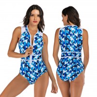 Surfing suits one-piece sleeveless women's swimwear hot spring swimsuit diving suit 7713