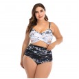 Plus size bikini sexy big cup ladies swimsuit swimwear 8816