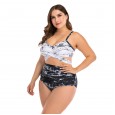 Plus size bikini sexy big cup ladies swimsuit swimwear 8816