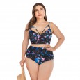 Large size bikini underwire big cup ladies swimsuit swimsuit 6645