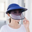 Unisex Anti-fog Removable Mask For Full Protection Sun Hat - Beige 
