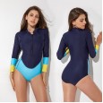 Sexy Siamese Lady Swimwear Hot Spring Surfing Diving Long Sleeve Swimwear 2160