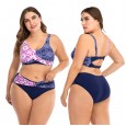 Plus size bikini sexy big cup ladies swimsuit swimwear 8813