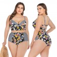 Large size bikini underwire big cup ladies swimsuit swimsuit 6653