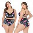 Large size bikini underwire large cup ladies swimsuit swimsuit 6652