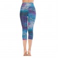 Running tight eight-point shorts yoga pants sports fitness pants female printed leggings 042