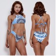 Sexy lace-up bikini swimsuit sports vest was thin swimsuit 9533
