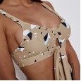 Sexy high waist bikini swimsuit sports vest was thin swimsuit 9531