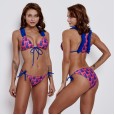 Sexy high-waist bikini swimsuit wearing a rope tie was thin swimsuit 9510